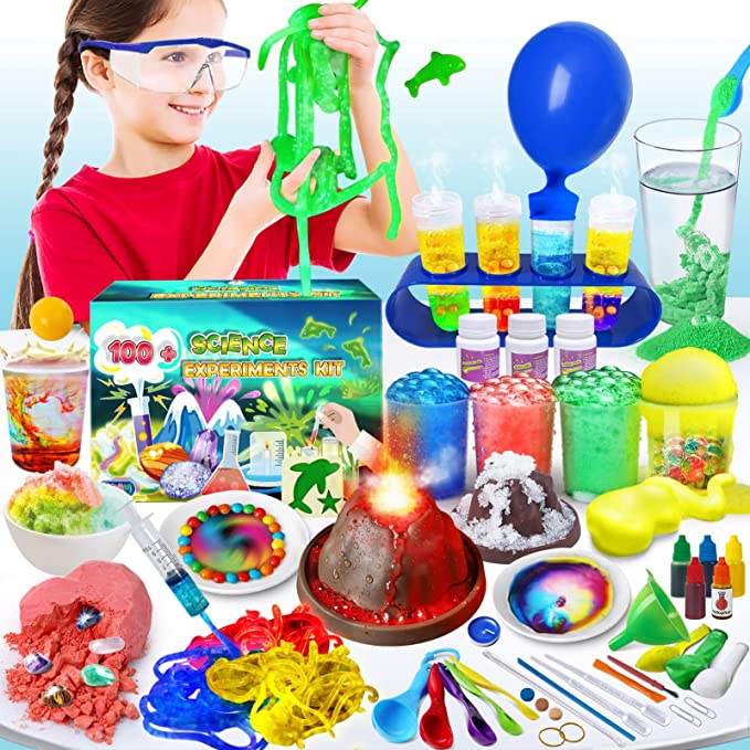 UNGLINGA 100+ Science Lab Experiments Kit for Kids Age 4-6-8-12-14, STEM  Activit