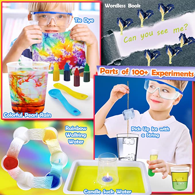  UNGLINGA 30 Experiments Science Kit for Kids with Lab
