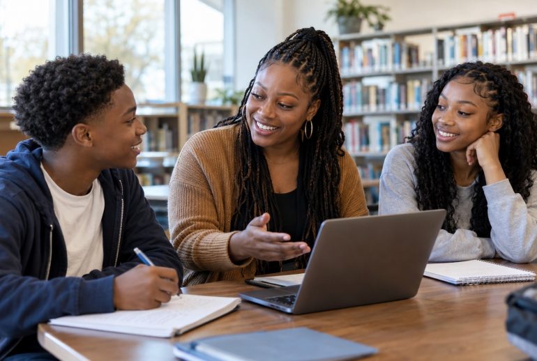 Collaborative Study in the Library